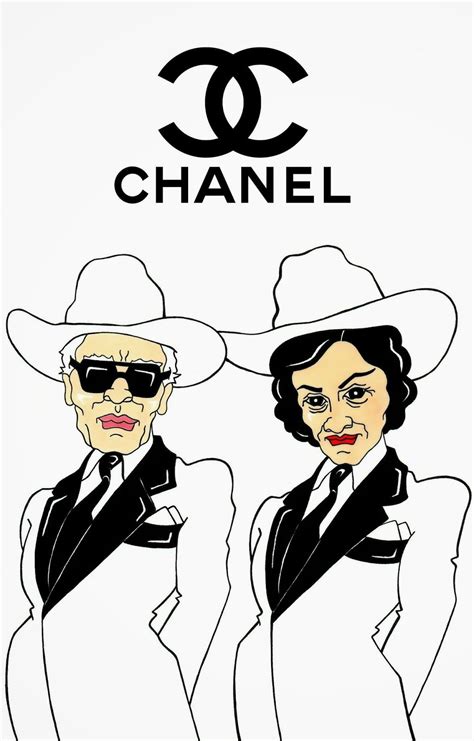 chanel design lagerlfed cartoon|karl lagerfeld Chanel designs.